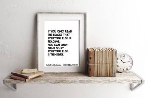 A Framed Quote Print | Source: Book Quote Decor